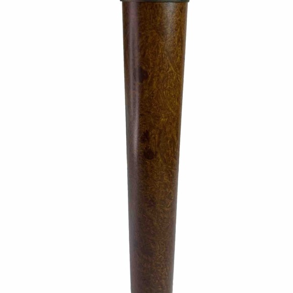 HLWD Regency Faux Brass Wood Candlestick Table Lamp Triangular Base 18 Excelsior - Picture 4 of 15